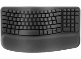 Logitech klávesnice Wave keys - bezdrátová/bluetooth/ergonomická/CZ/SK - grafitová
