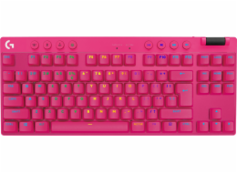 Logitech G PRO X TKL LIGHTSPEED Gaming Keyboard - MAGENTA - US INT L - 2.4GHZ/BT - TACTILE