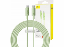 Rychlonabíjecí kabel Baseus USB-C na USB-C Habitat Series 2m 100W (zelený)