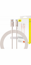Rychlonabíjecí kabel Baseus USB na USB-C Habitat Series 1m 100W (růžový)