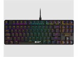 CANYON Herní klávesnice Cometstrike TLK GK-50, mechanická, drátová, multimediální, podsvícená, 87 kláves, CS layout