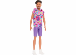 Mattel BRB KEN STYLOVÉ TRIČKO 80. LET HRH26 WB6