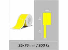 Niimbot štítky na kabely T 25x76mm 200ks Žluté pro B21, B21S, B3, B1S