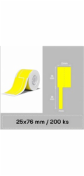 Niimbot štítky na kabely T 25x76mm 200ks Žluté pro B21, B21S, B3, B1S
