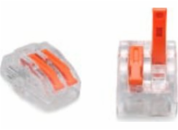 Trytyt Tritiový konektor s nacvakávacím uzávěrem 0,2-4,0 mm2 PC-232 2 zdířky (50 ks)