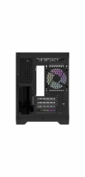 Počítačová skříň Darflash FT418 + 6 ventilátorů aRGB (černá)
