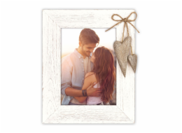 ZEP Lille white            13x18 Holz Portrait mit Herzen  RE657W