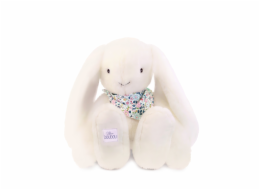 Doudou Plyšový králík XXL s šátkem bílý 50 cm