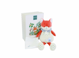 Doudou Dárková sada Plyšová liška Romarin s dečkou 28 cm