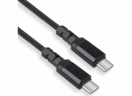 Kabel 2x USB-C 15W 2m s podporou QC 3.0 MCE494 Černý