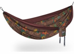 Eno Houpací síť s potiskem DoubleNest, Tropic/Merlot