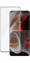 PanzerGlass - Ochrana obrazovky pro mobilní telefon - ultraširoké přizpůsobení, zakřivené okraje - sklo - barva rámu černá - pro Motorola Edge 50 Pro