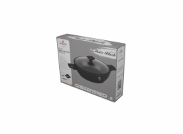 Pánev s titanovým povrchem a poklicí 30 cm Matte Black Collection BH-8186
