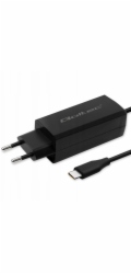 Qoltec 65W GaN nabíječka do zásuvky | 5–20 V | 3–3,25 A | USB-C 3.1
