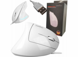 Perixx Myš Perixx PERIMICE-513 W Drátová myš Optická vertikální bílá