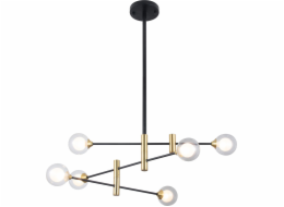 Italux Závěsná lampa Italux Marino PND-9148-6 Černá moderní závěsná lampa
