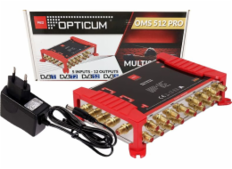 Opticum Multiswitch 5/12 Opticum OMS 512 PRO + napájecí zdroj