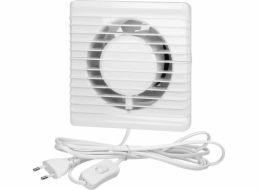 Orno Koupelnový ventilátor 100 mm, povrchová montáž - kabel s vypínačem