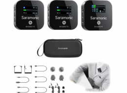 Saramonic Bezdrátový mikrofon Saramonic Blink900 B2 (RX + TX + TX) pro přenos zvuku