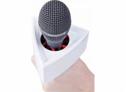 Rycote Jednoduchý trojúhelníkový bílý mikrofon s vlajkou