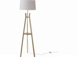 Boltze Stojací lampa Stojací lampa AVAL do obývacího pokoje, stínidlo z materiálu podobného lnu, 153 cm