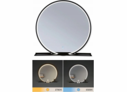 Paulmann Stropní svítidlo koupelnové zrcadlo s poličkou, MIRO LED, 10,5 W, DIM 160 lm, 2700/4000/6500K, 500 mm, IP44, 230 V, černé