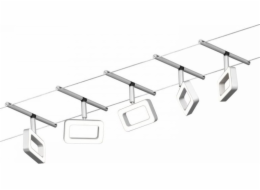 Paulmann DC rámový kabelový systém 5x4,8W matný chrom/chrom 230V/12V DC 60VA pevný 3000K