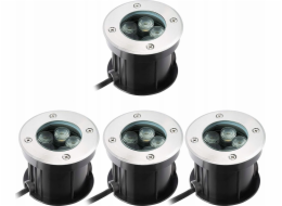 Paulmann DUREA LED 8W 530lm IP67 kulaté svítidlo do příjezdové cesty z nerezové oceli, 3000K, 230V