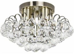 Mdeco Stropní lampa ELM6773/4 21QG MDECO křišťálové LUMINAIRE glamour mosaz