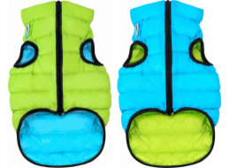 DOGGY Psí bunda L 65 Airyvest, oboustranná, světle zelená a modrá