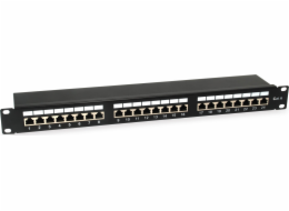 Equip Patchpanel Equip 24x RJ45 Cat6 19 FTP 1HE ISO/IEC černý