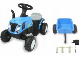 Jamara Traktor Jamara New Holland s úchytem 6V modrý