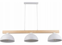 TKKRYWULT Tk Lighting Oslo 4712 závěsná lampa 3x15W E27 bílá/dřevěná