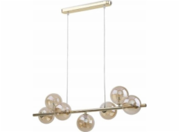 TKKRYWULT Tk Lighting Estera 5668 závěsná lampa moderní svítidlo s trámovým stínidlem, 7x6W, G9 zlatá/jantarová