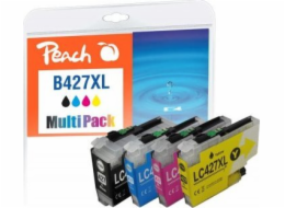 Peach Inkoustová kazeta PI500-401, 4 ks. Náhradní inkoust s vysokou výtěžností (XL) Černá, azurová, purpurová, žlutá