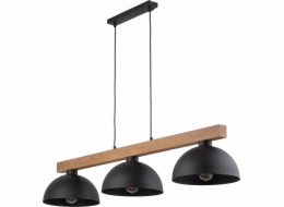 TKKRYWULT Tk Lighting Oslo 4710 závěsná lampa 3x15W E27 černá/dřevěná