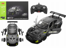 Rastar Stavebnice RC auto Rastar 1:18 Porsche 911 GT2 šedé 68 prvků