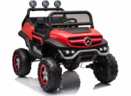 Lean Cars Mercedes Unimog S Červené vozidlo na baterie