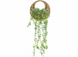Atmosphera Umělý eukalyptus v pleteném květináči, 70 cm