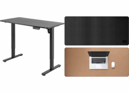 Mozos Desk Mozos Desk ED-PRO černý 120 cm x 60 cm + LDP1260 černá podložka