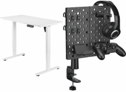 Mozos Desk Mozos Desk ED PRO WH bílý 120 cm x 60 cm + OA1 perforovaná deska
