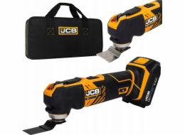 JCB 18V oscilační multifunkční nástroj (2Ah baterie, nabíječka, brašna)