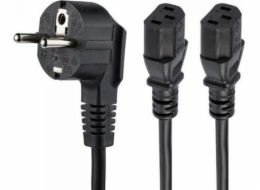 StarTech Napájecí kabel StarTech 2M SCHUKO CEE7 TO 2X C13 CORD/.