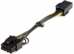 StarTech.com PCI Express 6 pin to 8 pin Power Adapter Cable - Adaptér napájení - 6 pin PCIe power (F) do 8 pin PCIe power (M) - 15.5 cm - žlutá - pro P/N: ATX2POWER430, ATX2POWER530