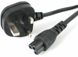 StarTech.com 6ft (2m) UK Laptop Power Cable, BS 1363 to C5 Clover Leaf, 2.5A 250V, 18AWG, Notebook/Laptop Replacement Cord, Printer Cable, UK Laptop Charger Cord, BS 1363 to IEC60320 C5 - Power Brick 