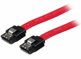 StarTech.com 18in Latching SATA Cable - SATA cable - Serial ATA 150/300/600 - SATA (R) to SATA (R) - 1.5 ft - latched - red - LSATA18 - Kabel SATA - Serial ATA 150/300/600 - SATA (R) do SATA (R) - 46 