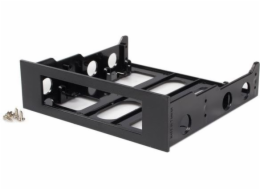 StarTech.com 3.5" to 5.25" Front Bay Adapter - Mount 3.5" HDD in 5.25" Bay - Hard Drive Mounting Bracket w/ Mounting Screws (BRACKETFDBK) - Bay adaptér pro datový sklad - cerná - pro P/N: 25SATSAS35HD