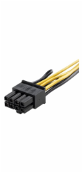 StarTech PCI Express 6 pin to 8 pin Power Adapter Cable - Adaptér napájení - 6 pin PCIe power (F) do 8 pin PCIe power (M) - 15.5 cm - žlutá - pro P/N: ATX2POWER430, ATX2POWER530
