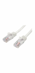 Startech 2m White Cat5e / Cat 5 Snagless Patch Cable - Patch kabel - RJ-45 (M) do RJ-45 (M) - 2 m - UTP - CAT 5e - lisovaný, provedení bez hrbolků - bílá