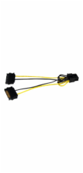 StarTech SATA 15-pin - PCIe 8-pin, 0,15 m, žlutá (SATPCIEX8ADP)